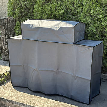 Чохол Mzavod для мангалу-барбекю Геліос на 12 шампурів сірий