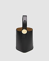 Loewe Mini Pebble Bucket Bag in Smooth Calfskin Black