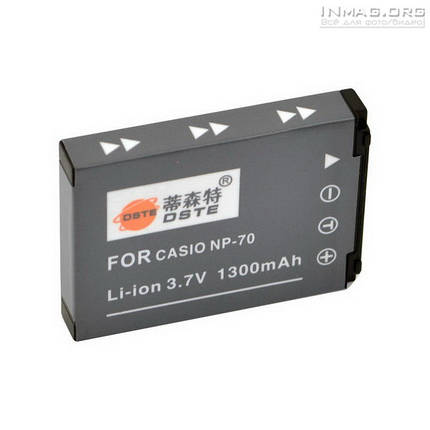 Акумулятор для фотоапарата Casio NP-70, 1300 mAh., фото 2