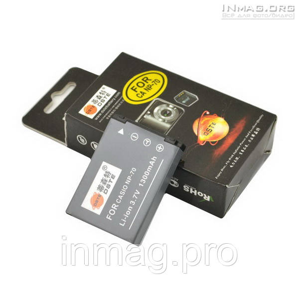 Аккумулятор для фотоаппарата Casio NP-70, 1300 mAh. - фото 3 - id-p32697053