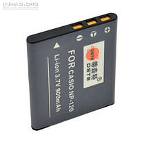 Акумулятор для фотоапарата Casio NP-120, 900 mAh., фото 2