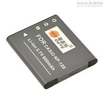 Акумулятор для фотоапарата Casio NP-120, 900 mAh., фото 3