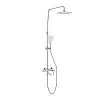 Душова система Qtap Grand 1004 з виливом тропічний душ хром