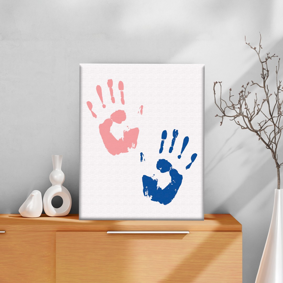 Набір "Відбитки щастя" біле полотно, фото 1