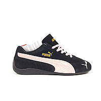 Puma Speedcat OG чорні з пудрой золотий знак