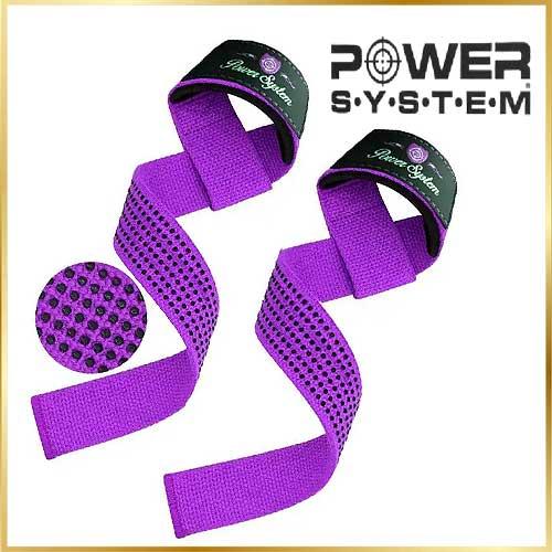 Лямки для тяги та станової тяги спортивні з підтримкою схоплення для фітнесу паверліфтингу та бодибілдингу Power System G-Power