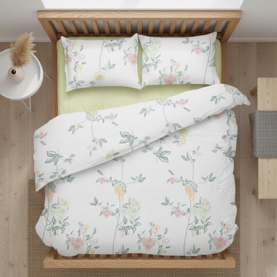 Комплект постільної білизни Поплін LeLIT L-2043 Півтораспальний (LLT-111001), фото 1