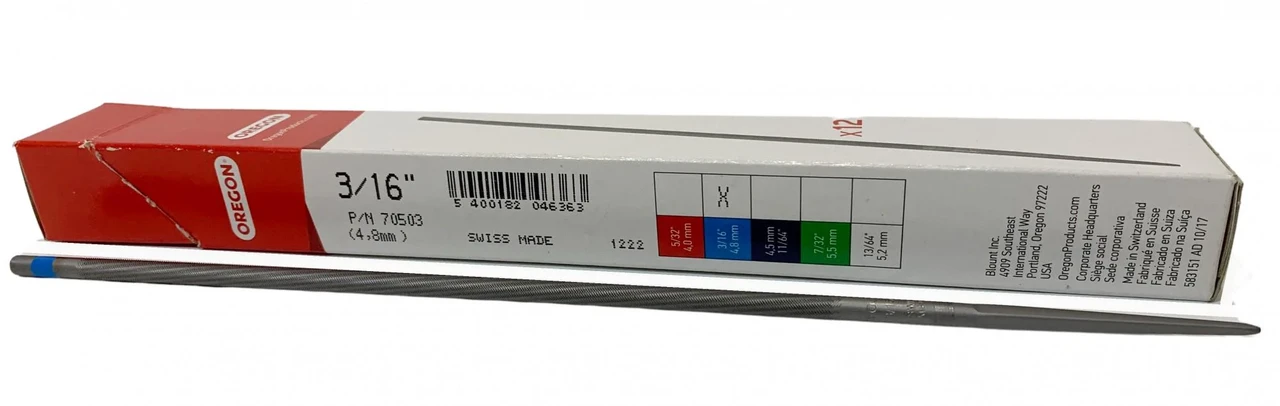 Напилок 4.8 мм (3/16") OREGON під крок 0.325 КРУГЛИЙ ОРИГІНАЛ (ціна за 1 шт), фото 1
