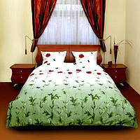 Комплект постельного белья двуспальный ТЕП 533 "Маки зеленые"