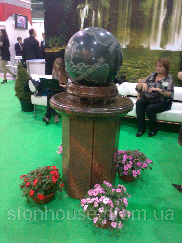 Гранитный шар с натурального камня фонтан - фото 4 - id-p33197146