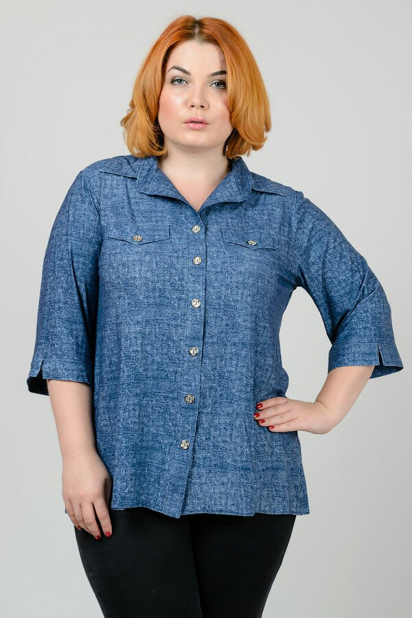 Женская блуза под джинс-большого размера Женская блуза под джинс-большого размера купить интернет магазин