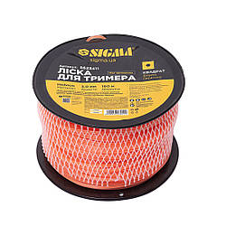 Леска для триммера армована квадратна 3.0мм 160м для стрижки трави та рослинності