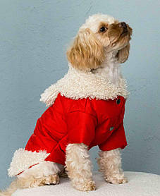 Куртка з хутром червона K-65 yY.