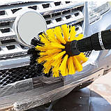 Набір щіток для чищення плитки насадка йоржик на дриль • Набір із 3 щіток для електродрилі для прибирання дому та авто yY., фото 3