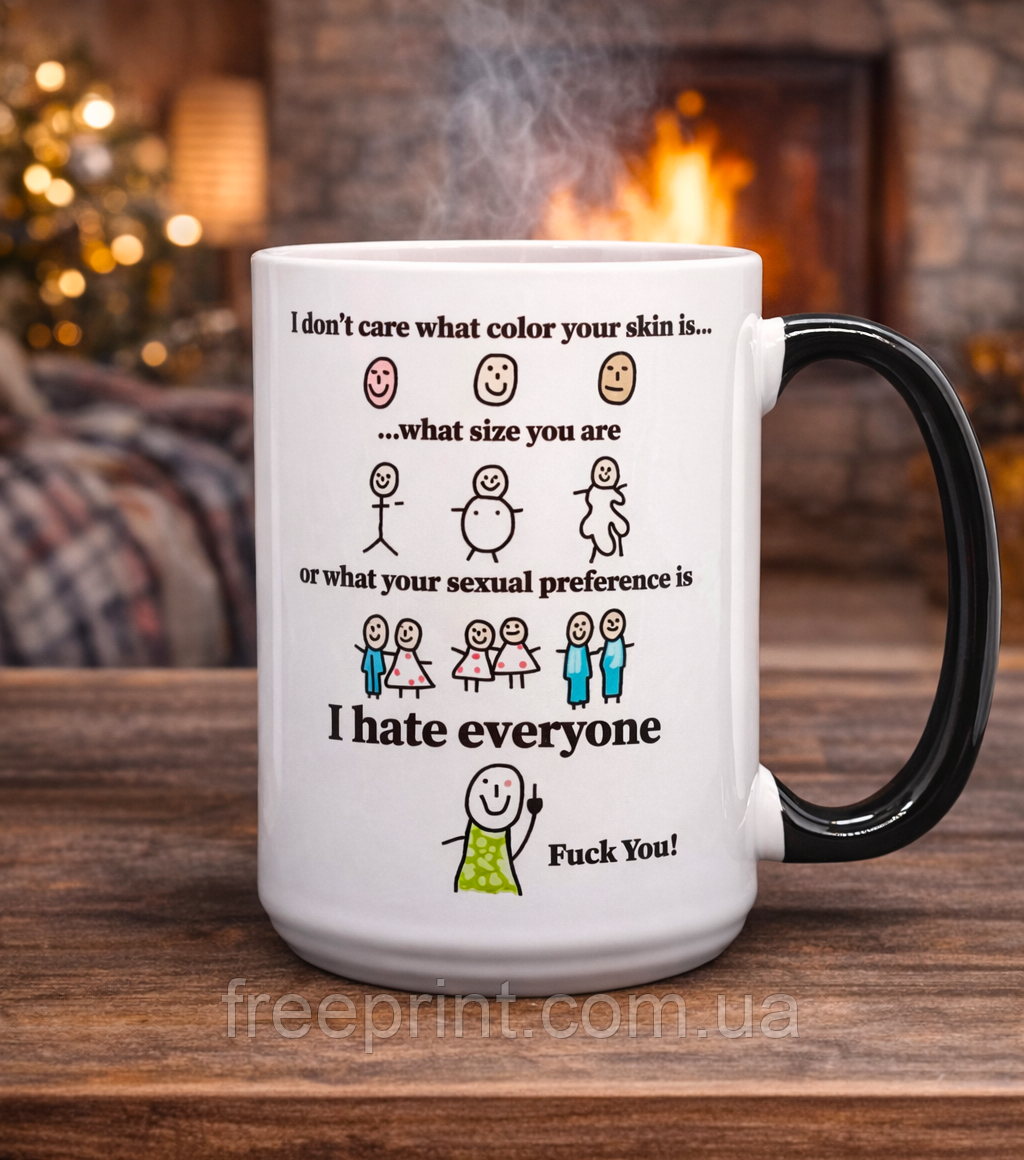 Чашка "Fuck You" велика, 425 мл, фото 1