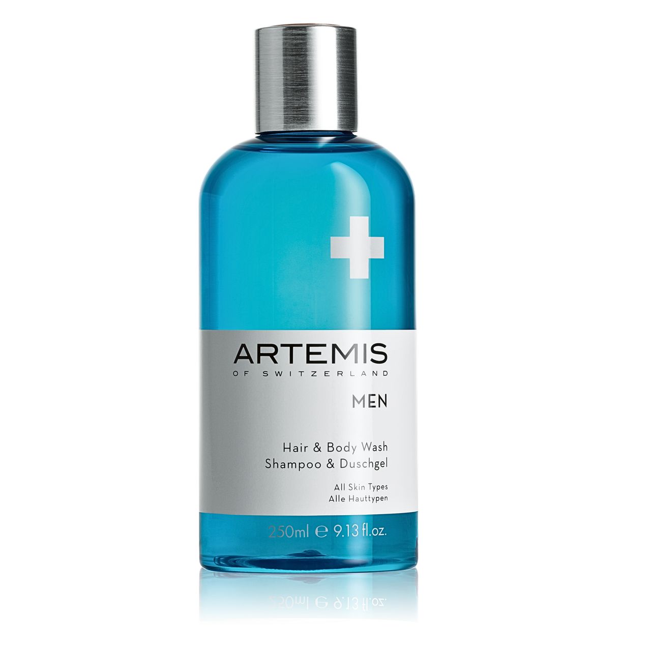 Artemis Men бадьорий шампунь і гель для душу 2 в 1 Артеміс Мен Швейцарія 250 мл