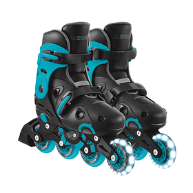 Ролики 2в1 Globber Go Skates Lights розмір 34-37 від 5 років до 60 кг, Аква