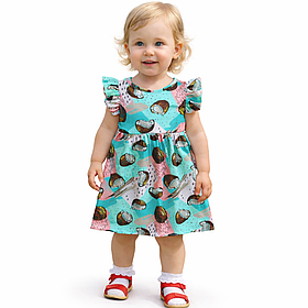 Бавовняна сукня на дівчинку Кокоси р. 98,122