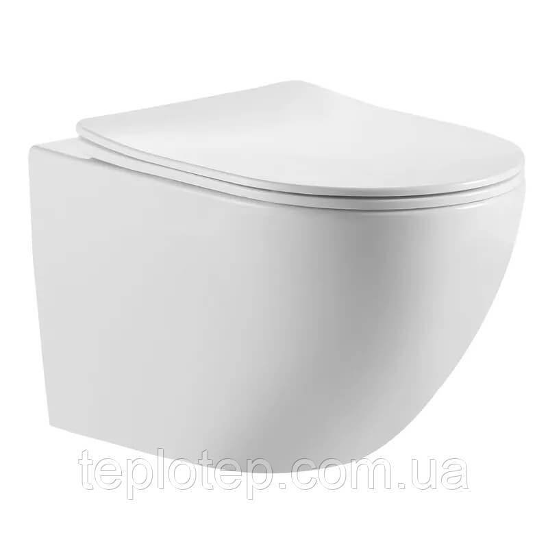 Округлий Смарт унітаз підвісний з сидінням Soft-close (Tornado 3.0), фото 1
