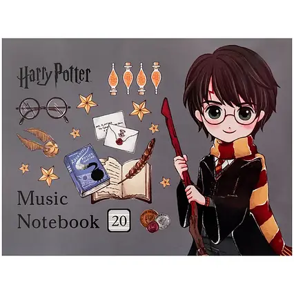 Зошит для нот Kite Harry Potter