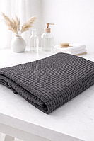 Банний рушник 70*140 темно-cірий