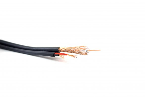 Коаксиальный кабель с питанием Dialan RG660+2x0,50 CU 1,02 мм Экран 60% С питанием 75 Ом 1 м - фото 1 - id-p448916561