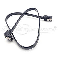 Кабель SATA-DATA для HDD, 40 см кутовий із засувками