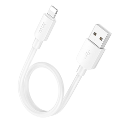 Кабель USB Hoco X96 Lightning 2.4 A 0.25m (Білий)