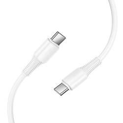 Кабель USB Hoco X120 Type-C to Type-C 60 W (Білий)