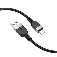 Кабель Hoco X109 Silicone Lightning 2.4 A 2m (Чорний)