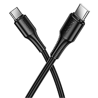Кабель USB Hoco X120 Type-C to Type-C 60 W (Чорний)