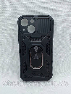 Протиударний чохол Defense Ring для Apple iPhone 13 Mini з кільцем Чорний
