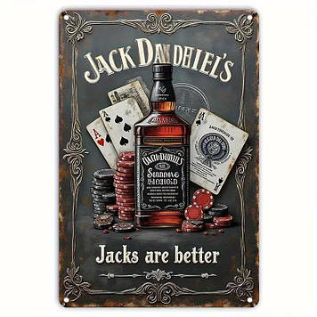 Стильна 3D металева картина для дому, бару, кафе