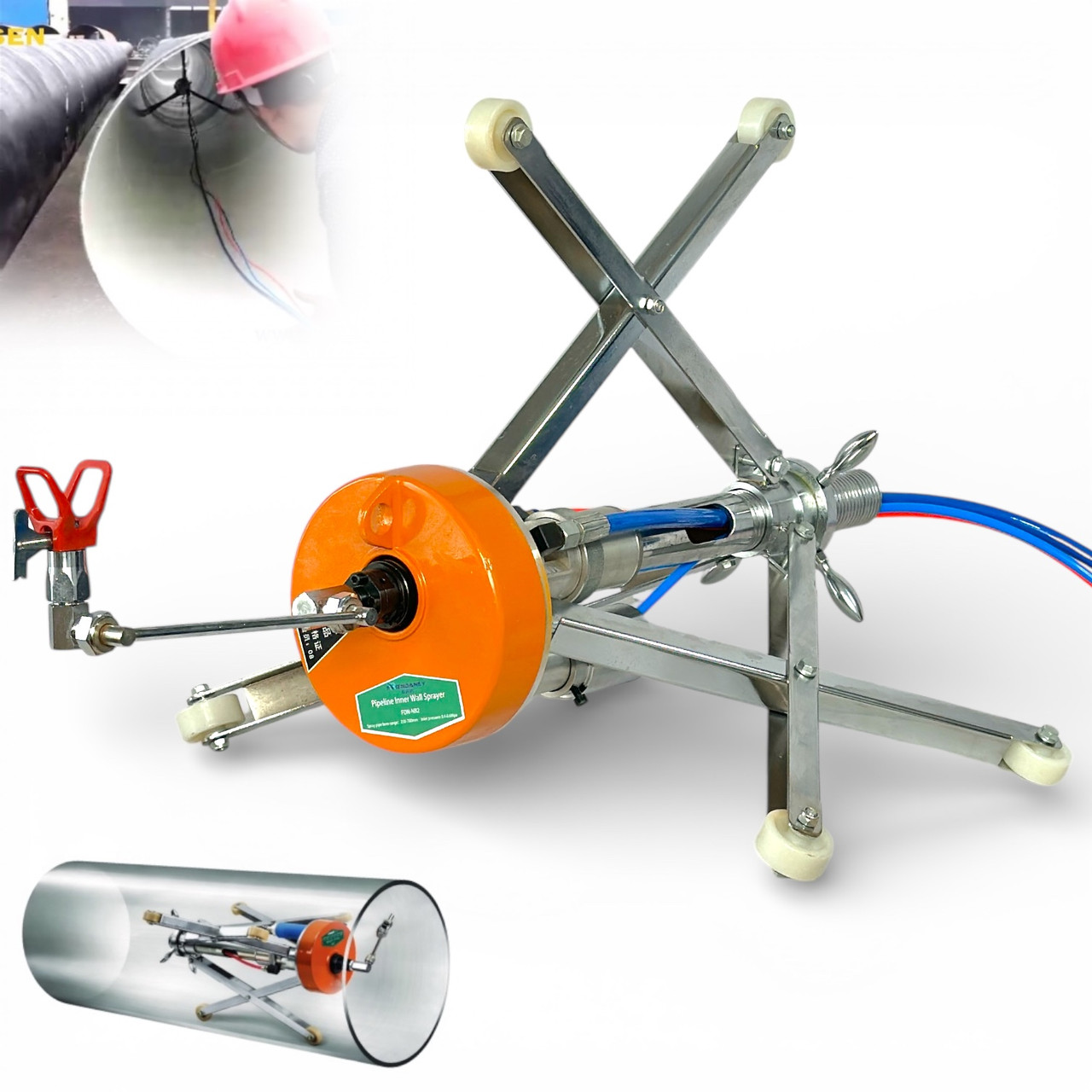 Пристрій для внутрішнього безповітряного фарбування труб Profinstrument FDN-NB2, фото 1