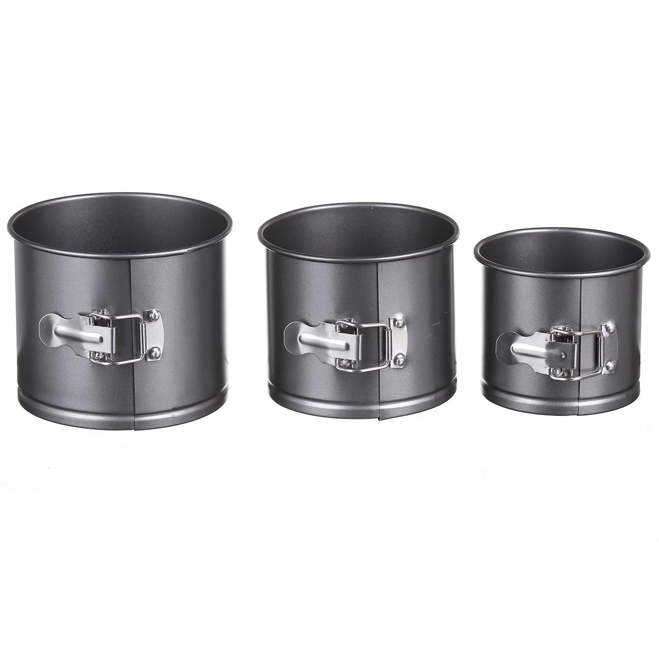 Набір форм для випікання пасхи, форми для куліча антипригарний 3 шт., метал, фото 1