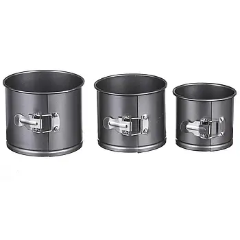 Набір форм для випікання пасхи, форми для куліча антипригарний 3 шт., метал