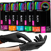 Рукавички нітрилові чорні SanGig S