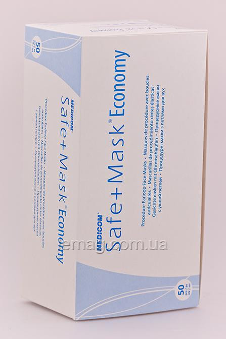 Medicom Маски захисні з вушної петлею Safe+mask, зелені, 50 шт.