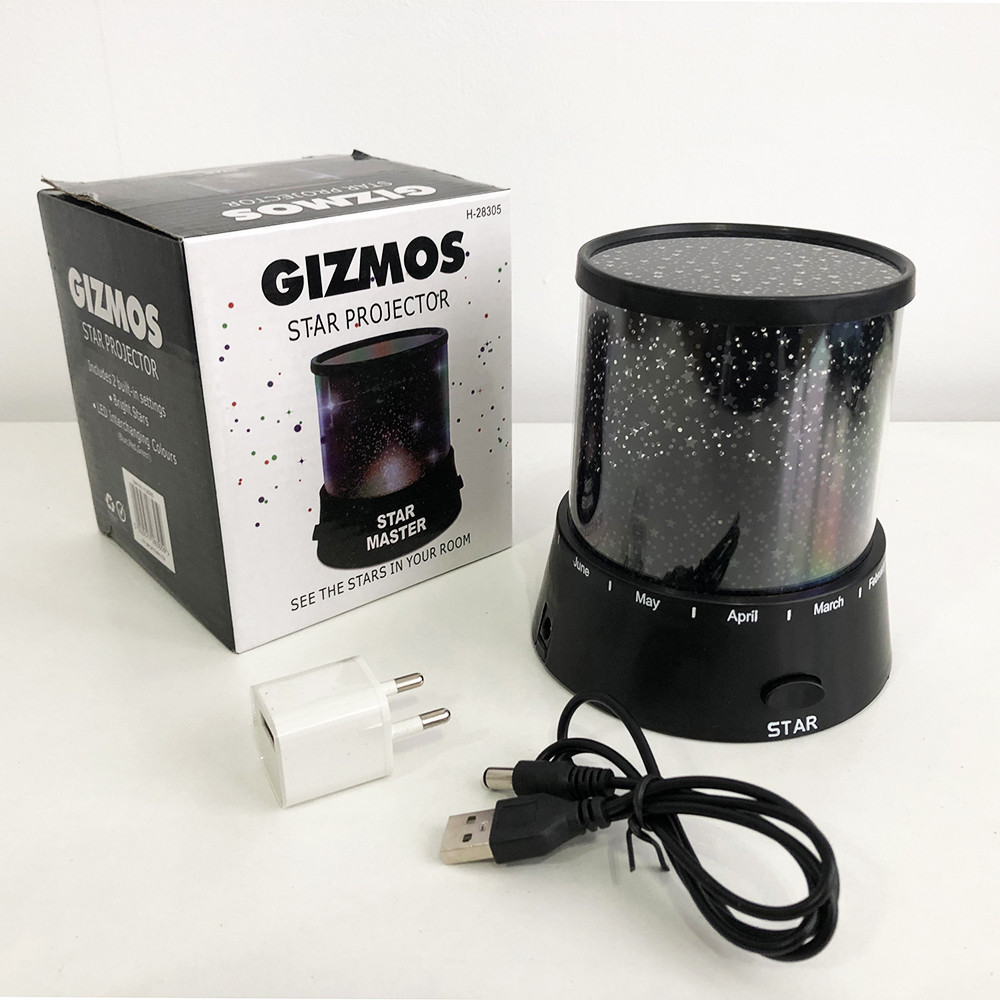 Лазерний проектор Star Master Зіркове небо, Нічник для дитини в спальню, Нічник для малюка, фото 1