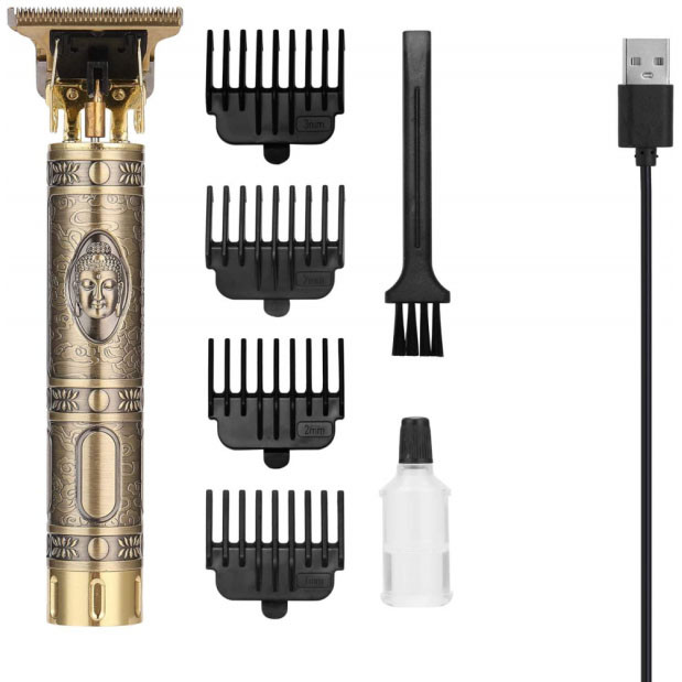 Машинка для стрижки волосся професійна триммер для бороди окантувальна машинка Shuke 3W SK-8017, фото 1