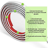 Молдинг 3000х20х8,5 мм Білий зі сріблом SW-00002674, фото 3