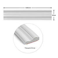 Молдинг 5000х30х9,5 мм Білий SW-00002675, фото 2