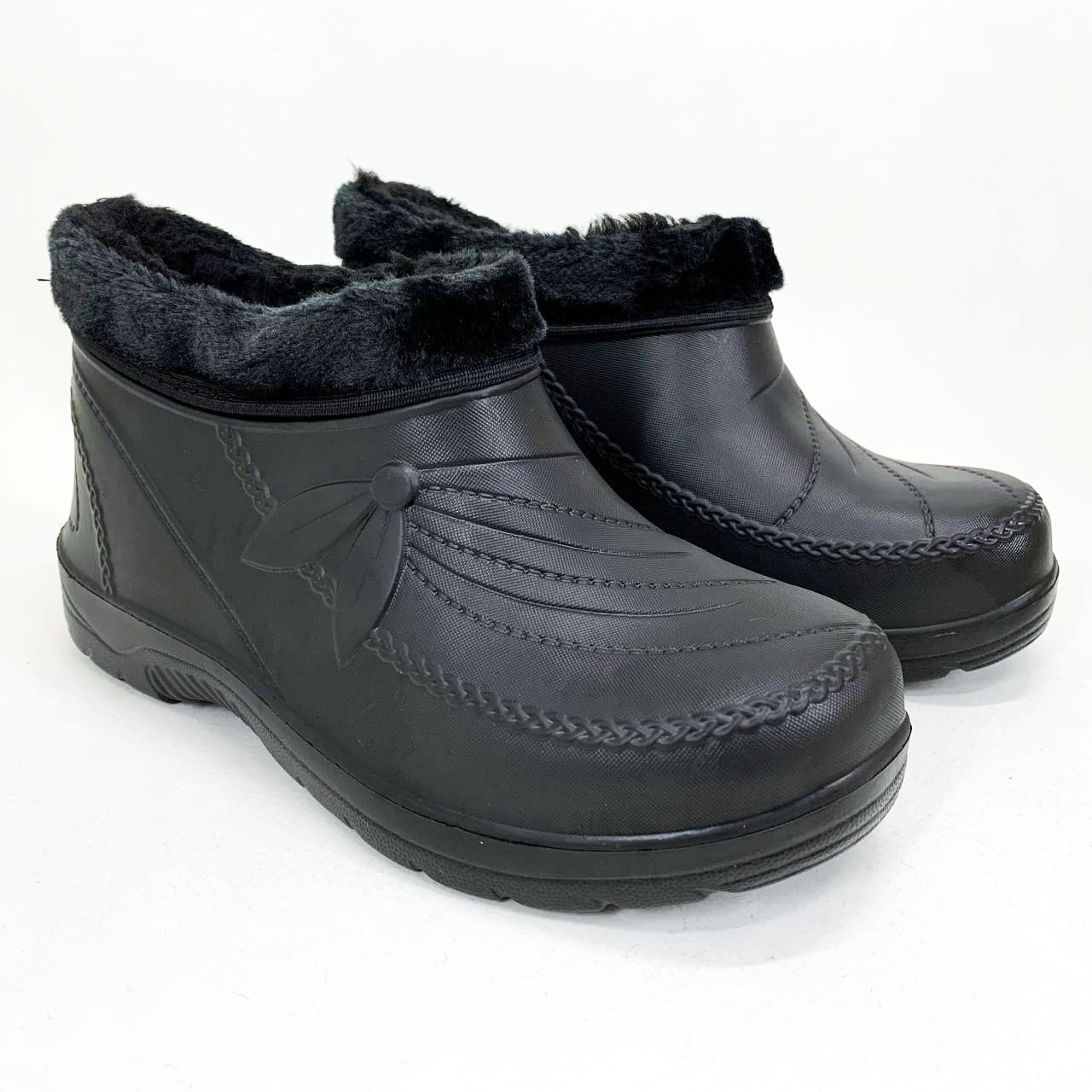 Черевики жіночі з тисненням утеплені 37р 22см, Домашні тапочки для жінок, Уги для дому, фото 1