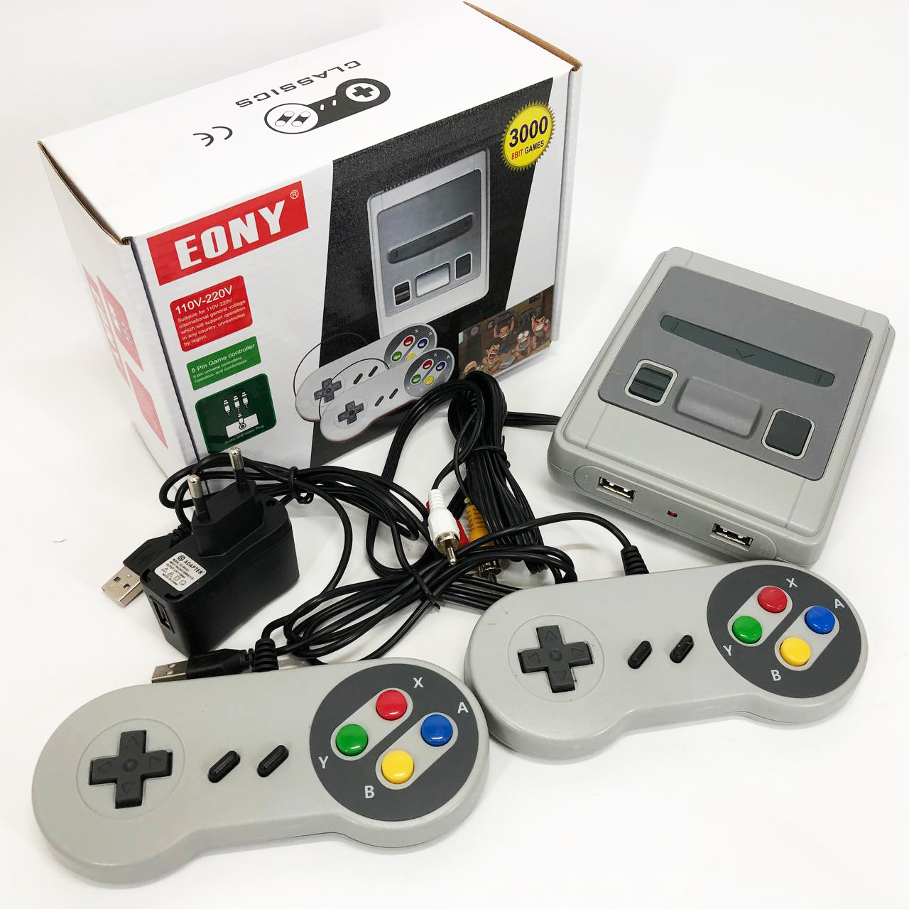 Консоль ігрова з джойстиками Retro LH-2221 3000 ігор, Приставка з джойстиком для другого гравця, фото 1