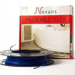 Двожильний нагрівальний тонкий кабель  Nexans Millicable Flex 15 525 W (площа обігріву, 2,8-3,5м²)