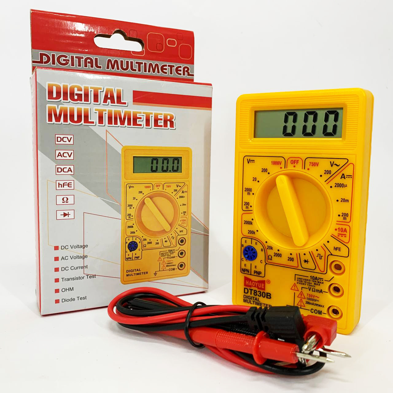 Мультиметр HAOYUE DT830B yellow, фото 1