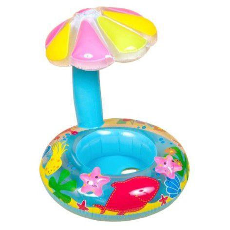 Надувне коло з сидінням Пальма 60 см (БЛАКИТНЕ) малюнок може відрізнятися, фото 1