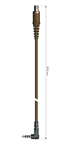 Кабель INVISIO Com Cable - CC01 - 4-Pole 3.5mm Plug (Phone, Answering & Latching) 800mm, INV15165, Колір: Tan, 5995-22-630-4436
