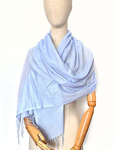 Шарф палантин пашміна весняний осінній Ейпріл блакитний