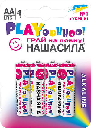 Батарейка НАША СИЛА PLAY AA (LR6) 4 на блістері